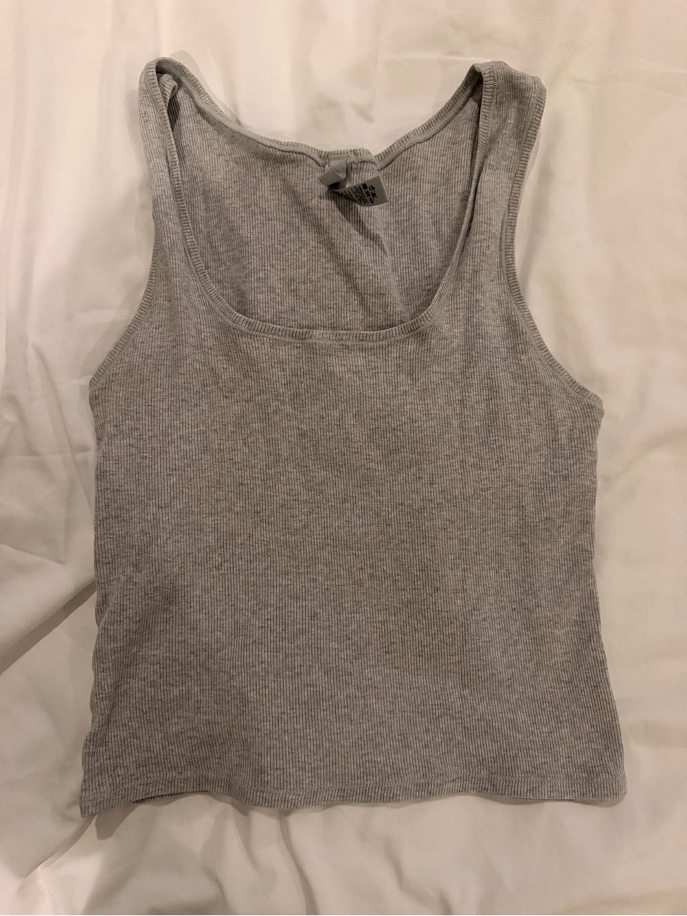 Skims Ribbed Tank Top - Gray